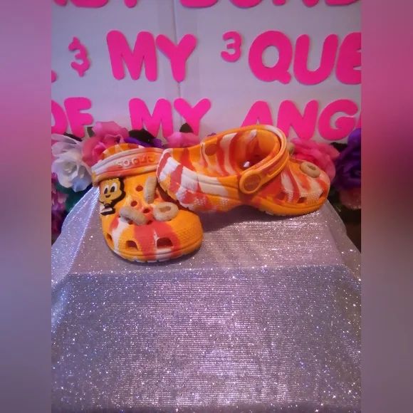 #211👉🏼Toddler Honey🍯 Nut🥜 Cheerios CROCS - Picture 3 of 5